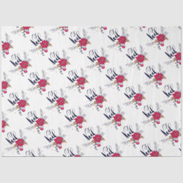 Weihnachten Poinsettias Seidenpapier