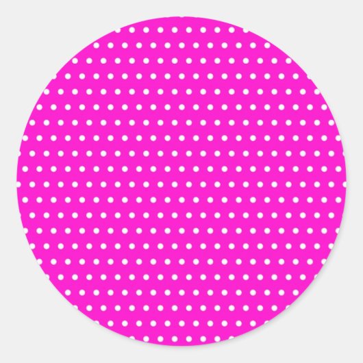 weihnachten polka hots dots getupft muster punkte runder aufkleber (Vorderseite)