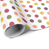 Weihnachten Polka Punkt - Geschenkpapier (Rolleneckpunkt)