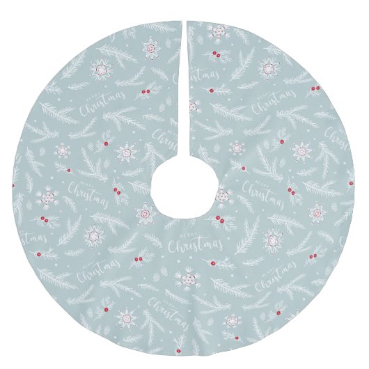 Weihnachten Polyester Weihnachtsbaumdecke (Vorderseite)