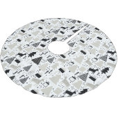 Weihnachten Polyester Weihnachtsbaumdecke (Schrägansicht)