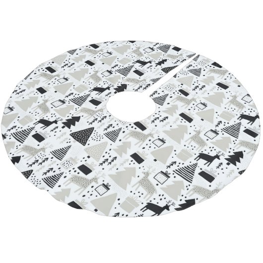 Weihnachten Polyester Weihnachtsbaumdecke (Schrägansicht)