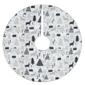 Weihnachten Polyester Weihnachtsbaumdecke (Vorderseite)