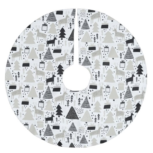 Weihnachten Polyester Weihnachtsbaumdecke (Vorderseite)