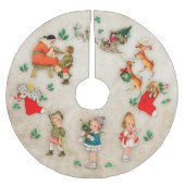 Weihnachten Polyester Weihnachtsbaumdecke (Vorderseite)