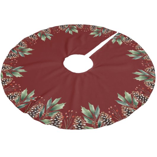 Weihnachten Polyester Weihnachtsbaumdecke (Schrägansicht)