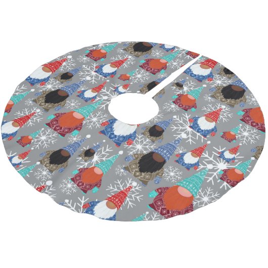 Weihnachten Polyester Weihnachtsbaumdecke (Schrägansicht)