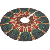 Weihnachten Polyester Weihnachtsbaumdecke (Schrägansicht)