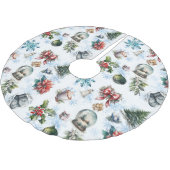 Weihnachten Polyester Weihnachtsbaumdecke (Schrägansicht)