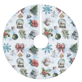 Weihnachten Polyester Weihnachtsbaumdecke