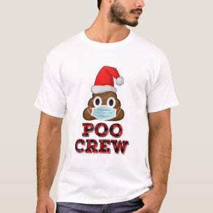 Weihnachten Poo Crew Shirt Face Maske Gekackt Emoj