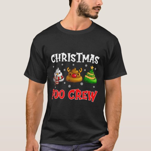 Weihnachten Poo-Crew Weihnachten Kack T-Shirt (Vorderseite)