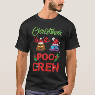 Weihnachten Poo Crew Weihnachten Kackte Emoji T-Shirt