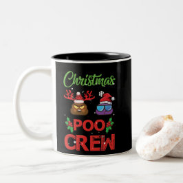 Weihnachten Poo Crew Weihnachten Kackte Emoji Zweifarbige Tasse