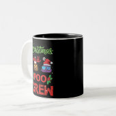 Weihnachten Poo Crew Weihnachten Kackte Emoji Zweifarbige Tasse (Vorderseite Links)