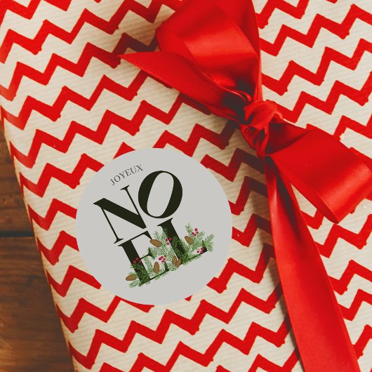 WEIHNACHTEN Pop Letter Art Inspiriert Weihnachten Runder Aufkleber