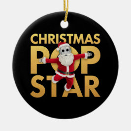 Weihnachten Pop Star Niedlich & farbenfroh Urlaub Keramik Ornament