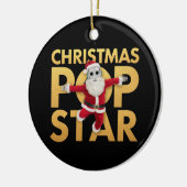 Weihnachten Pop Star Niedlich & farbenfroh Urlaub Keramik Ornament (Links)