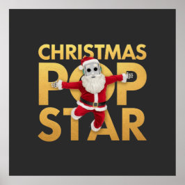 Weihnachten Pop Star Niedlich & farbenfroh Urlaub Poster