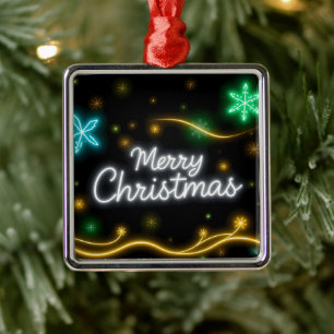 Weihnachten Populäre Neon Holiday Collection Ornament Aus Metall