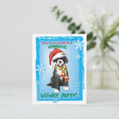 Weihnachten Portugiesischer Wasserhund Einladung (Stehend Vorderseite)