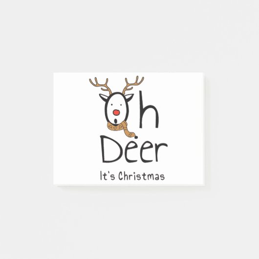 Weihnachten Post-it Klebezettel (Vorderseite)