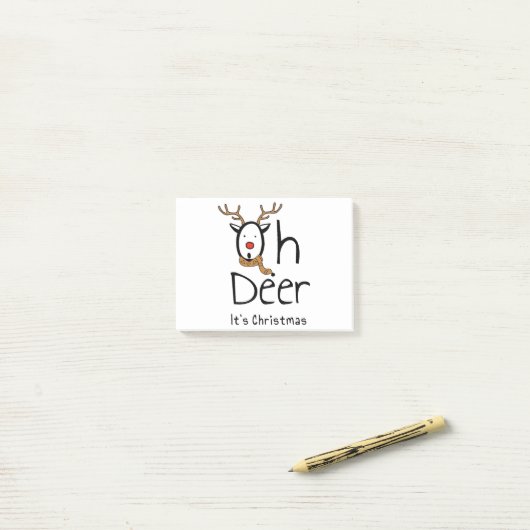 Weihnachten Post-it Klebezettel (Auf Schreibtisch)