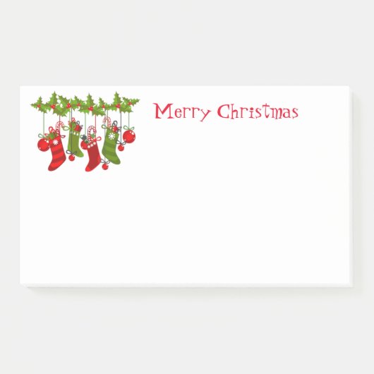 Weihnachten Post-it Klebezettel (Vorderseite)