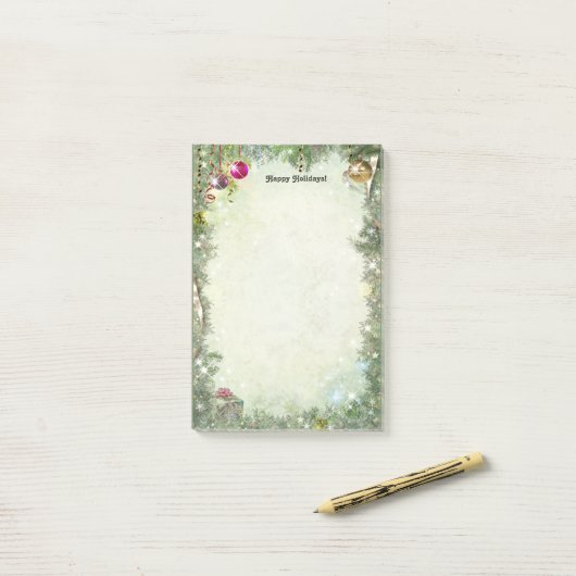 Weihnachten Post-it Klebezettel (Auf Schreibtisch)