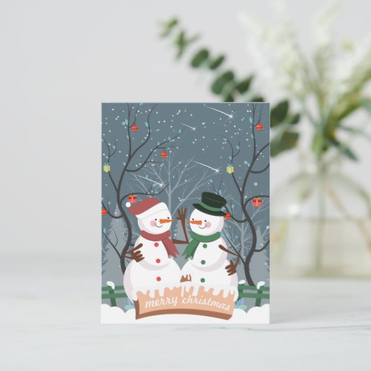 Weihnachten Postkarte (Stehend Vorderseite)