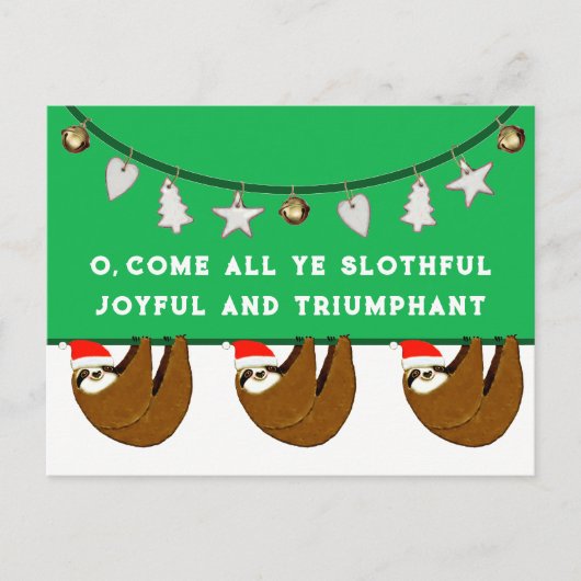 Weihnachten Postkarte (Vorderseite)