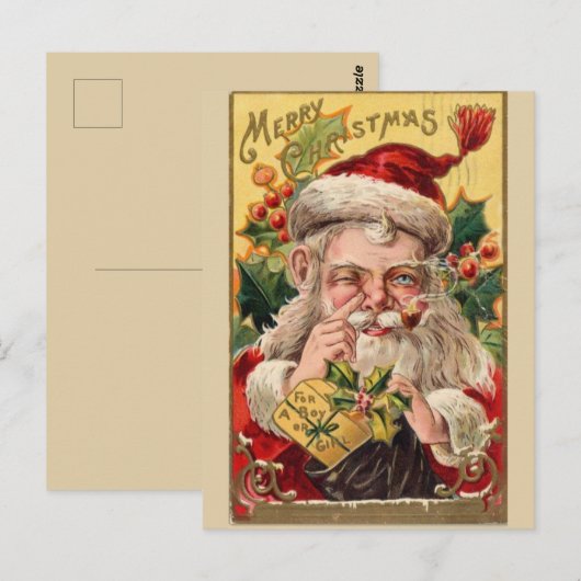 Weihnachten Postkarte (Vorne/Hinten)