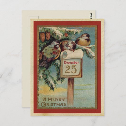 Weihnachten Postkarte (Vorne/Hinten)