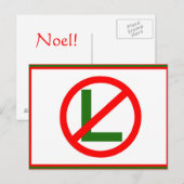 Weihnachten Postkarte (Vorne/Hinten)