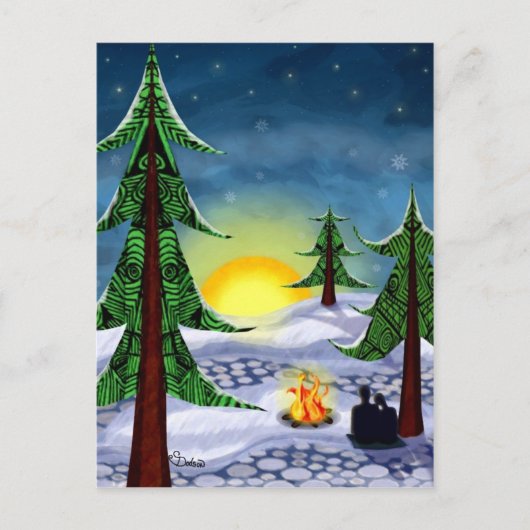 Weihnachten Postkarte (Vorderseite)