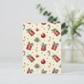 Weihnachten Postkarte (Stehend Vorderseite)