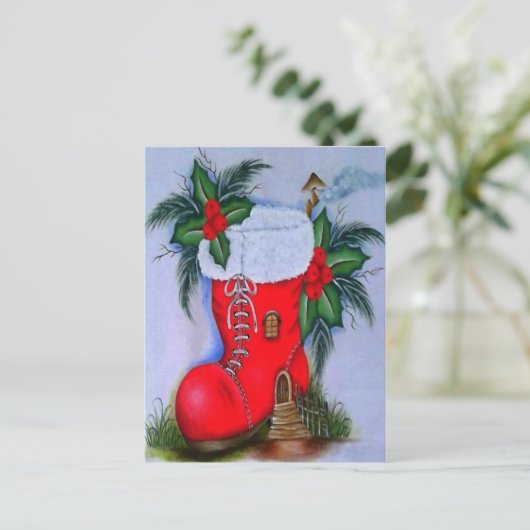 Weihnachten Postkarte (Stehend Vorderseite)
