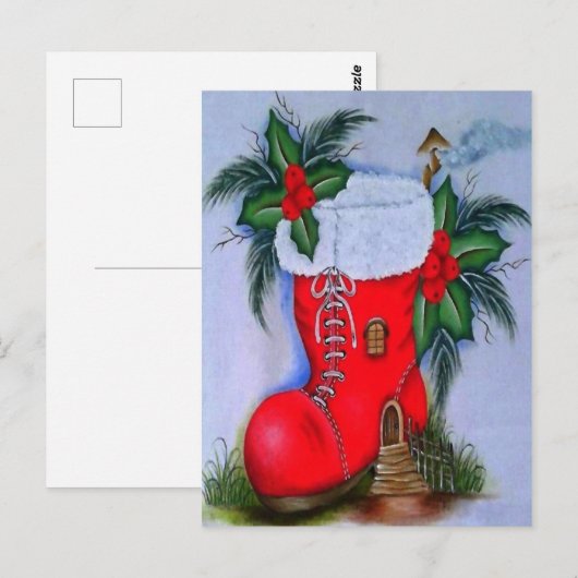 Weihnachten Postkarte (Vorne/Hinten)