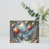 Weihnachten Postkarte (Stehend Vorderseite)