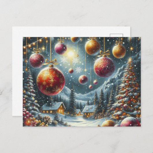 Weihnachten Postkarte (Vorne/Hinten)