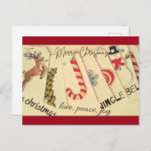 Weihnachten Postkarte (Vorne/Hinten)