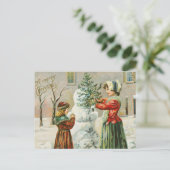 Weihnachten Postkarte (Stehend Vorderseite)