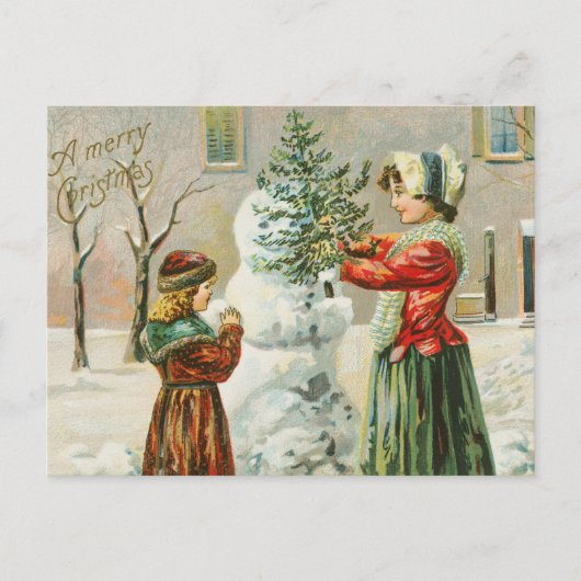 Weihnachten Postkarte (Vorderseite)