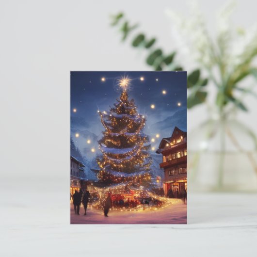 Weihnachten Postkarte (Stehend Vorderseite)