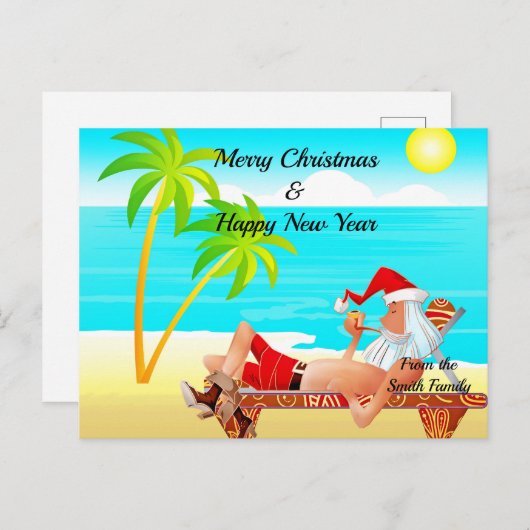 Weihnachten Postkarte (Vorne/Hinten)