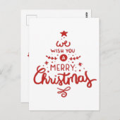 Weihnachten Postkarte (Vorne/Hinten)