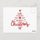 Weihnachten Postkarte (Rückseite)