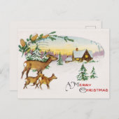 Weihnachten Postkarte (Vorne/Hinten)