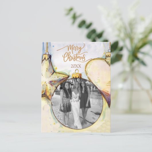 Weihnachten Postkarte (Stehend Vorderseite)