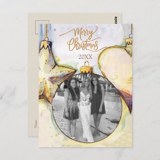 Weihnachten Postkarte (Vorne/Hinten)